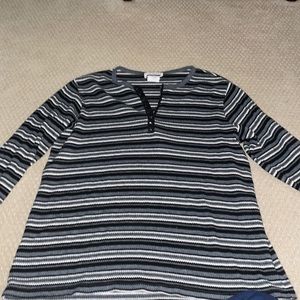 Oversize striped longsleeve shirt